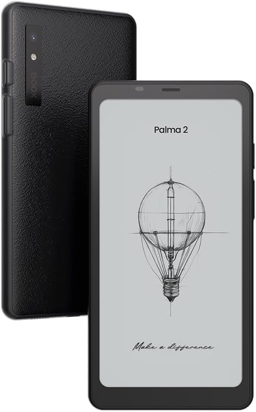 

BOOX Palma 2 Mobile Electronic Android E 300ppi Tablet, 6.13-inch, Paper, 128GB, 13, Ink, (Black) чорний