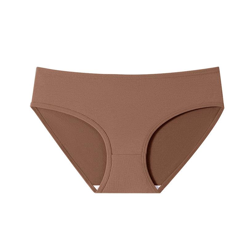 Large Size Women Spring and Autumn Cotton Without Trace High Bounce Not Clip Hip Waist Triangle Briefs