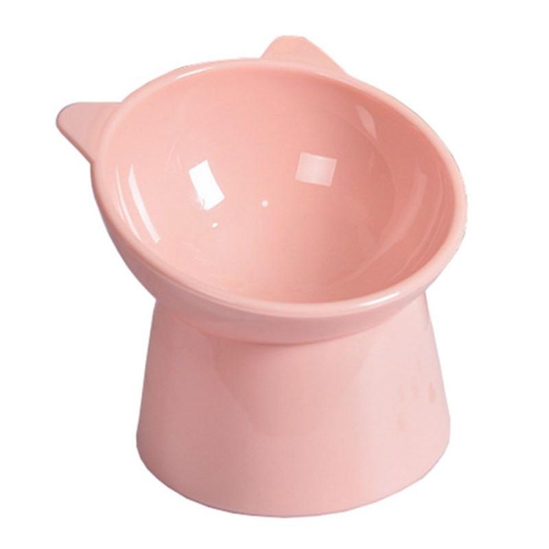 

Cat Bowl High Foot Dog Bowl 45°Neck Protector Cat Pet Food Water Bowl Anti-Overt