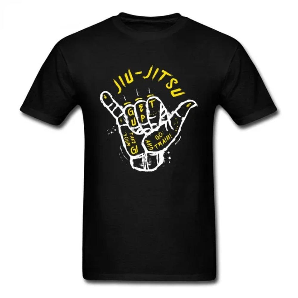 

Für Jungs Kurzarm Tshirt Mit Tee-shirt Komfortable Cool T Shirts for Men Man Nur Tun Bjj Brazilian Jiu Jitsu Beliebten T-shirts XXXXXL чорний