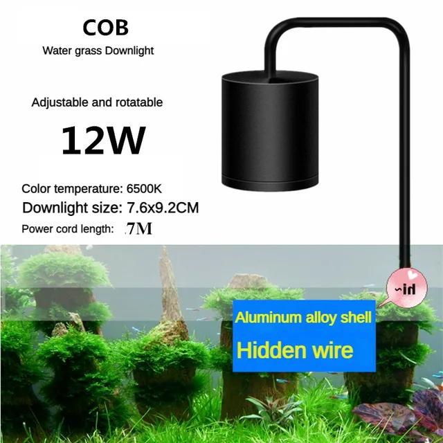 

Аквариумный светильник LED Fishbowl Aqua Plant Lamp Grass Tank Lamp Clip Light Full Spectrum Lighting Plants Grow Supplies 12W/18W CN Plug