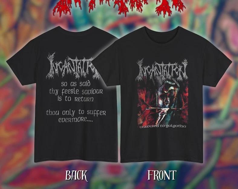 Incantation “Onward to Golgotha” Official Album Artwork Heavy Cotton Unisex Band S