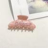 Custom Logo Women Hair Decorative Accessories Catch Hair Large Shark Clip Word Rhinestone Letter Acetic Acid Hair Clips