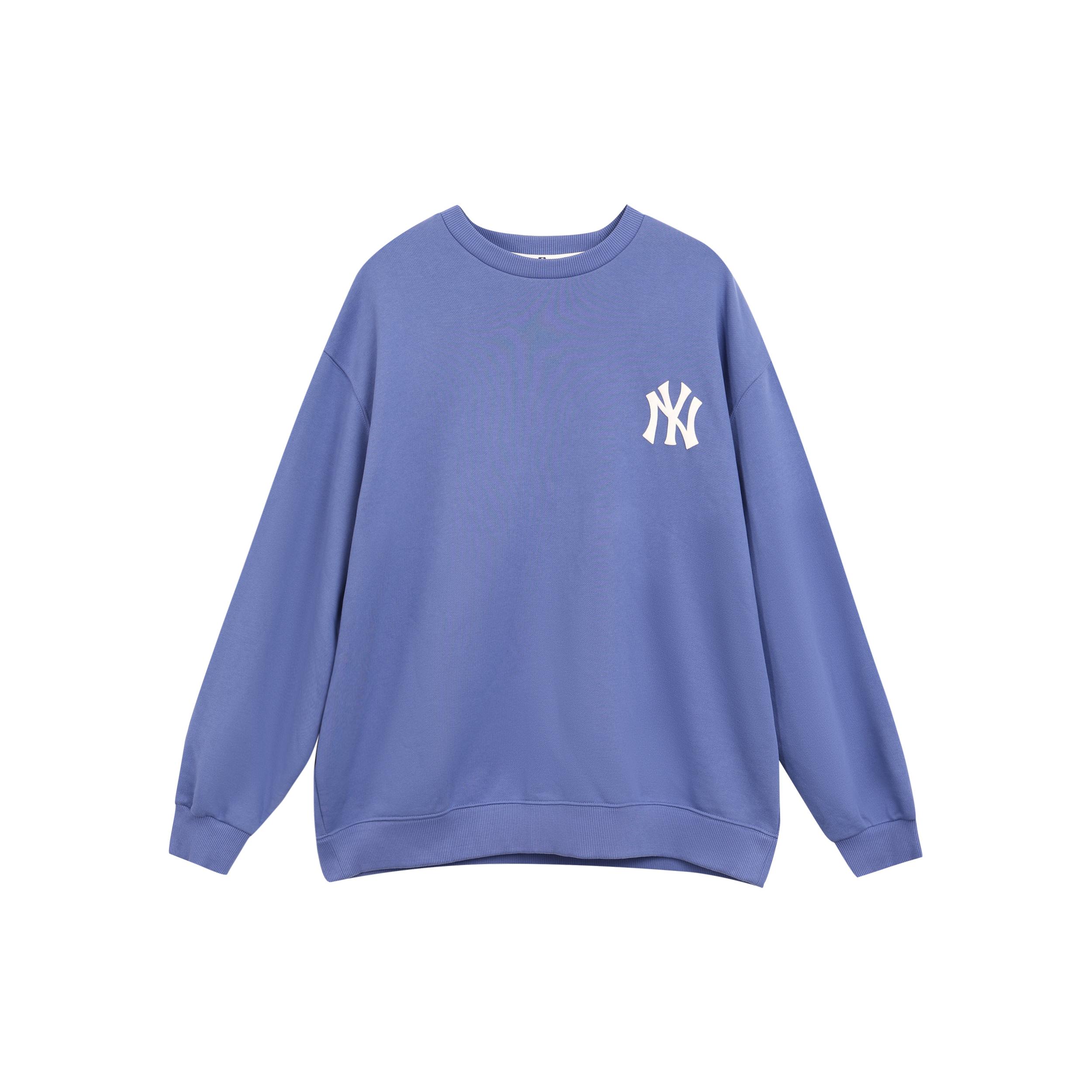

New MLB Simple Logo Overfit Sweatshirts Unisex Blue 31MT21941-50U XL