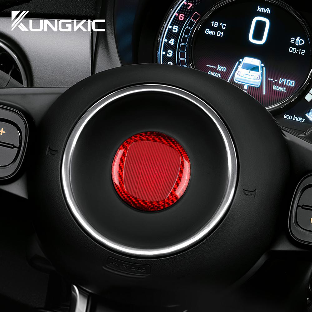 Real Hard Carbon Fiber Sticker For Fiat 500 Abarth 595 695 2008 2009 2010 2011 2012-2025 2025 Car Interior Carbon Accessories