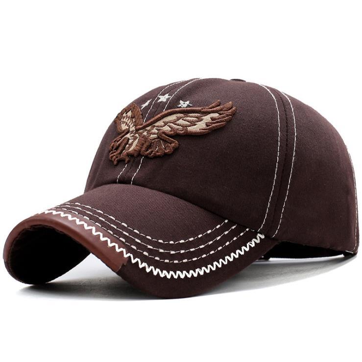 

Eagle Baseball Hat Men and Women Spring Summer Autumn Outdoor Sunscreen Embroidery Cap Casual Baseball Cap One size темно-коричневого кольору