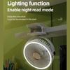 Camping Fan Rechargeable Desktop Portable Air Circulator Wireless Ceiling Electric Fan With LED Light Clip-on Room Home Fan