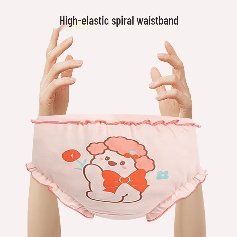 Aiboshi Girls' Pure Cotton Briefs 4-Pack