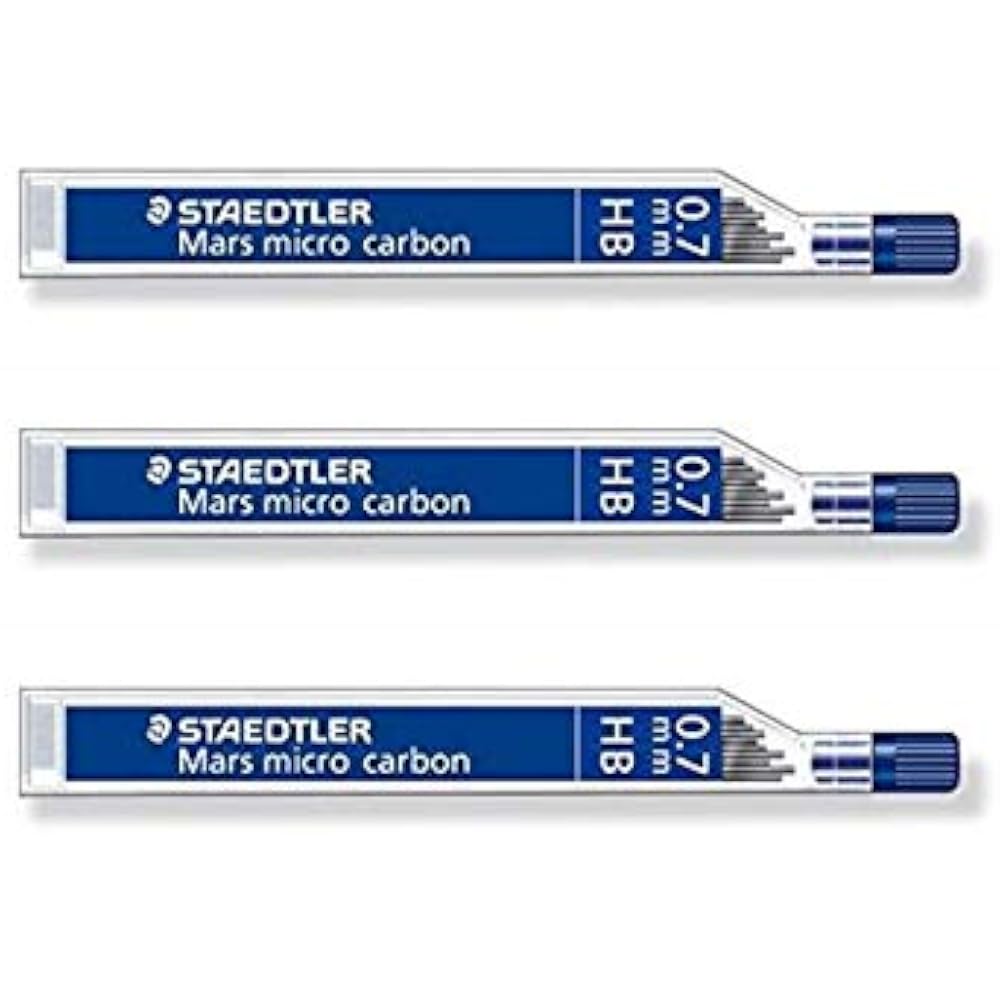 Стержни для механического карандаша Staedtler Sharp Refill Microcarbon 0,7 мм HB 250-07-HB [Набор из 3 шт.]