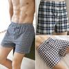 Men's High Waist Cotton Boxer Shorts - Loose Fit Sleep & Home Pants, Plus Size, Lightweight Four-Corner Design