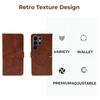 360°Full Protection PU Leather Wallet Card Slot Bracket Phone Case For Samsung S26 S24 S23 S22 S25 Ultra Plus FE A57 A56 A37 A36