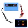 Car Battery Charger 12V 24V Efficient Intelligent LCD Display Automatic Transfer Pulse Repairing for 10Ah‑200Ah 110‑240V