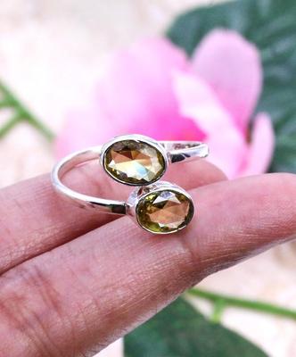 Citrine Gemstone Ring, 925 Sterling Silver Ring, Birthstone Ring, Bezel Ring, Boho Ring, Ring For Sale