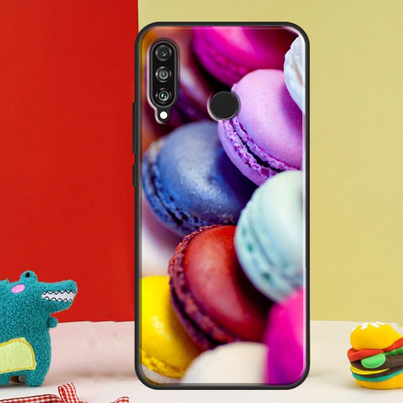 Macarons Cake Dessert For Huawei Nova 9 10 SE 12i 12s 11i 5T Y91 Y90 Y60 Y70 Y72 Y61 P60 Pro P20 P30 P40 Lite Case