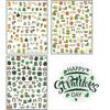 St. Patrick's Day Self-Adhesive Nail Art Stickers Decals Shamrocks Nail Stickers for Nail Supply Clover Leprechaun Dragon Luck of The Irish Nail Decal