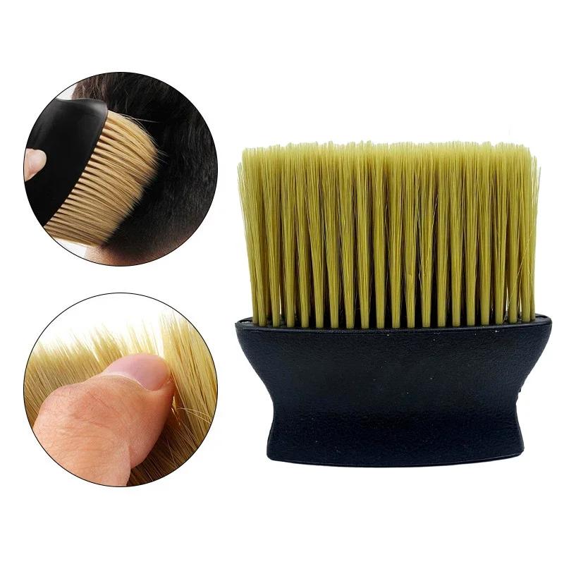 Soft Fiber Neck Face Duster Brushes Barber Hair Clean Hairbrush Salon Cutting Hairdressing Styling Makeup Tool Men Beard Brush