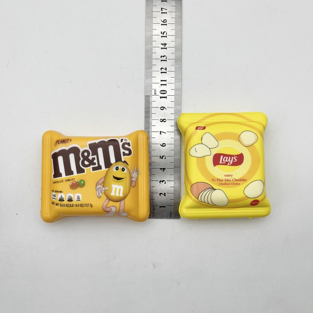 Saco de Lanche de Reação Lenta Brinquedo de Apertar: Brinquedo Anti-Estresse, Sucesso Viral, Item Decorativo Criativo com Tema de Comida