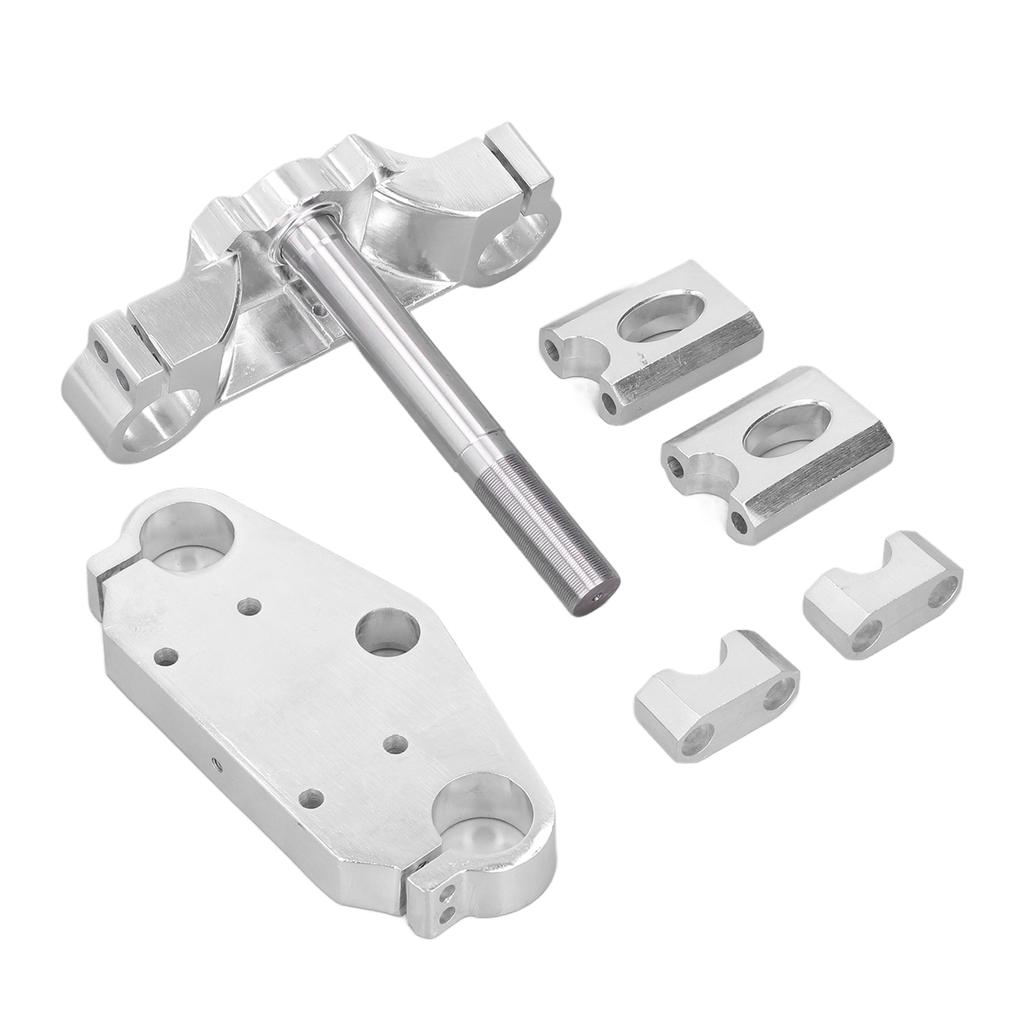 Motorcycle Upper Lower Plate Handlebar Riser Mount Bar Shock Absorber Direction Device Universal