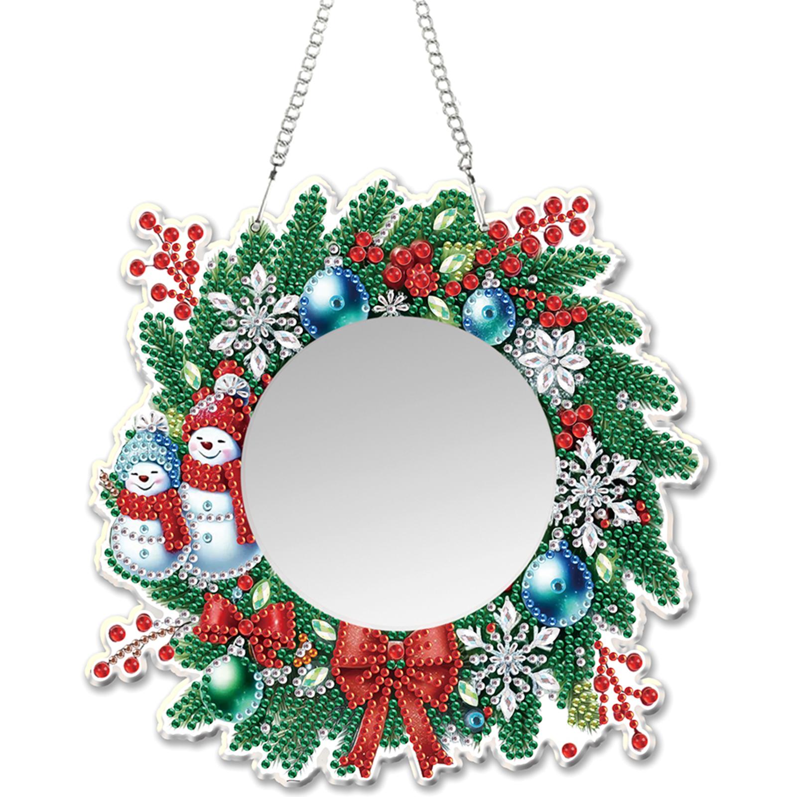 

Special Shape Mirror DIY Diamond Painting Kit Diamond Art Makeup Mirror Gift for Christmas Birthdays for Adults Beginners