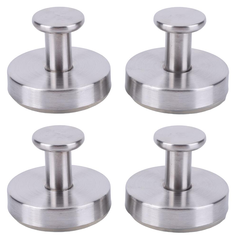 2/4 ks přísavných háků bez vrtání do koupelny, háčky na zavěšení županů, vodotěsný držák na ručníky, nerezová ocel, nástěnné věšáky na kabáty a klobouky