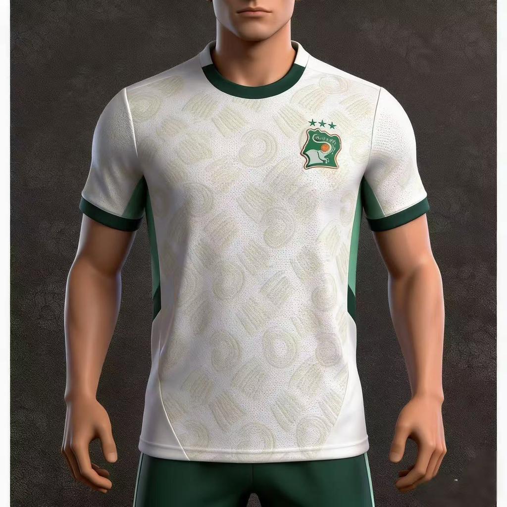 Fans short-sleeved mesh quick-drying football jersey D print Portugal Côte d'Ivoire Morocco