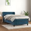 3127347 vidaXL Divan Bed with Mattress Dark Blue 90x190 Cm
