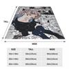 Nanakusa Nazuna Anime Blanket Yofukashi No Uta Call of the Night Plush Vintage Throw Blanket for Bedding Lounge Autumn/Winter