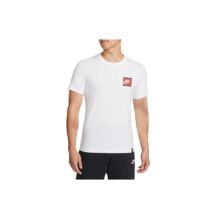 Nike T Shirts Men's White Crew Neck Moderate Straight Fit DJ2729-100