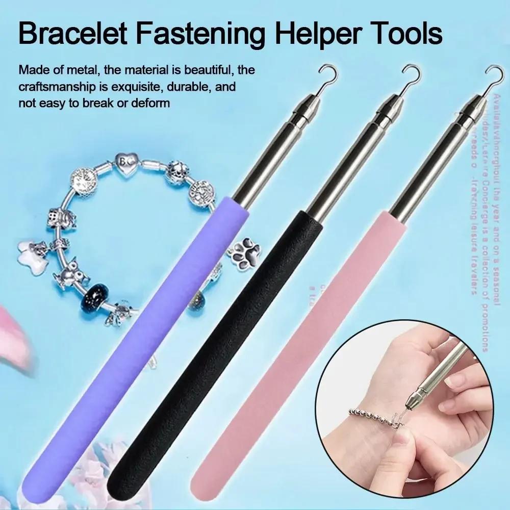 Retractable Bracelet Tool Jewelry Helpers Hand Bracelet Helpers Fastening Helper Tools for Bracelet Watch Clasps Zipper