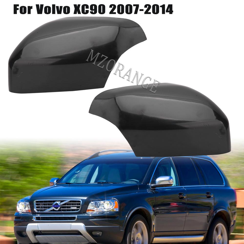 Side Mirror Cover For Volvo XC70 XC90 2007-2014 Rearview Mirror Shell Housing Outer Gloss Black accessories case cover frame