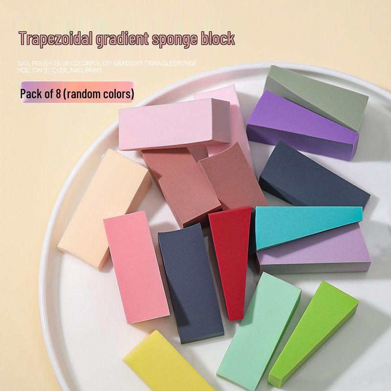 Gradient Nail Art Blending Sponge Block - Triangle Patting Sponge for Nail Salons