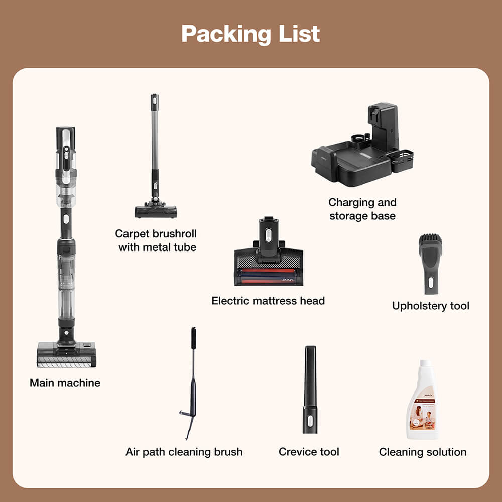 JIMMY PW11 Pro Max 5-in-1 Akku-Staubsauger & Waschsauger, 460W Starke Leistung, Doppelte Reinigung mit Doppelbürstenwalzen, Heißluft-Schnelltrocknung, LED-Bildschirm
