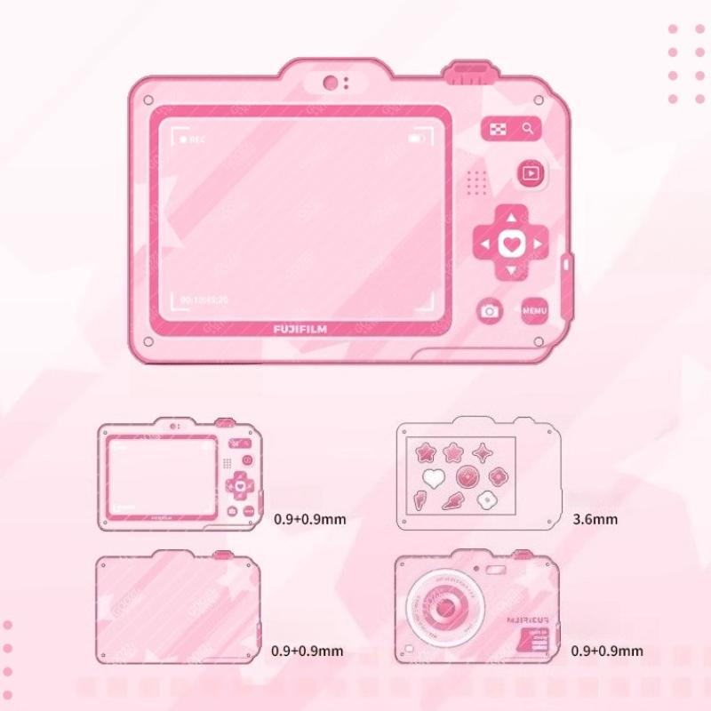 Vintage Kamera Serie Acryl Fotorahmen 3 Zoll Kartenhalter für Anime Fotokarte Aufsteller Originaldesign Kreative Geschenke