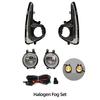 LED Fog Light For Toyota Yaris Vitz US type 2018   with Wires Switch Harness Kit angel eyes Fog lamp cover Chrome