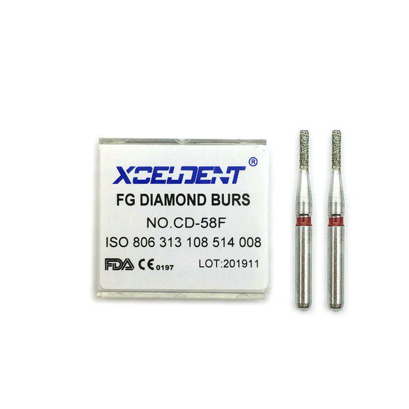 10pcs Dental Diamond Burs Drill Dia-burs Polishing Smoothing Whitening Product For High Speed Handpiece CD-58F