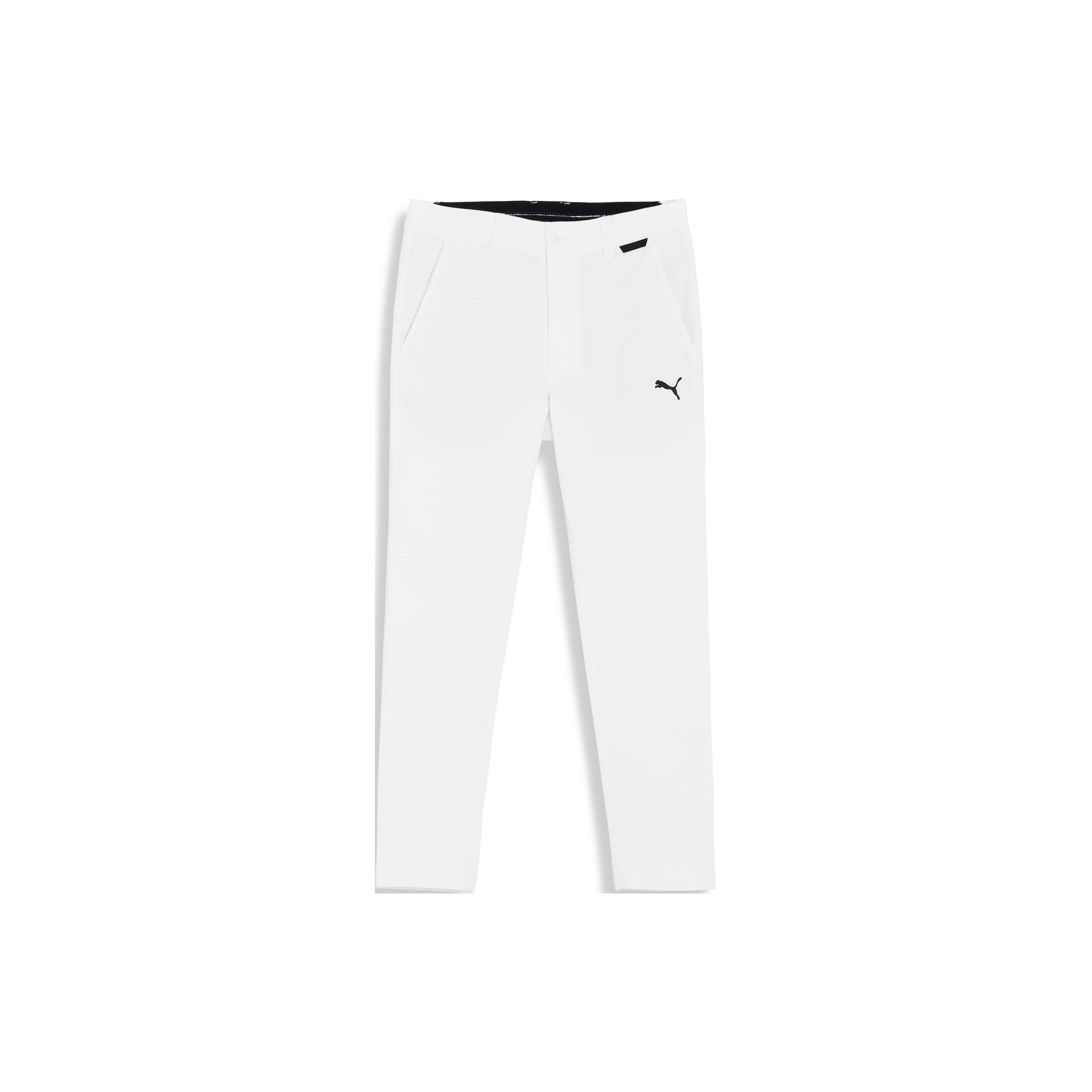 

Puma Брюки мужские зауженные повседневные с вышивкой логотипа, на молнии, белые 624945-05 XL