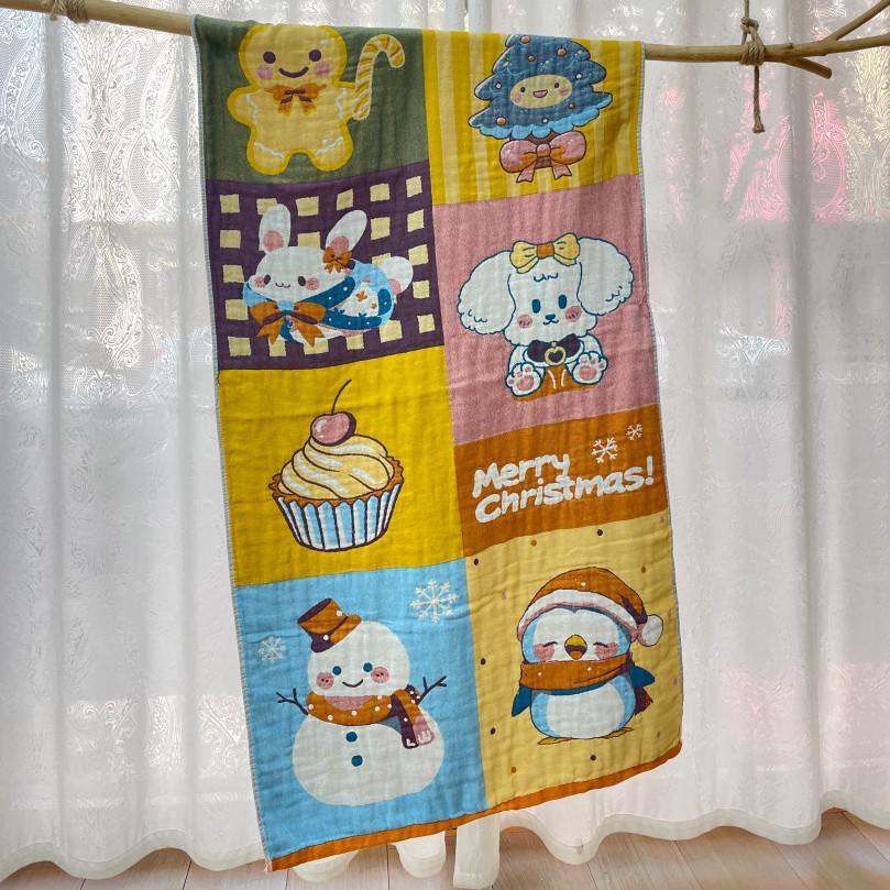 China Colored Jacquard Pure Cotton Four-Layer Gauze Bath Towel Men Women Extra-Large Adult Beach Towel Soft Absorbent