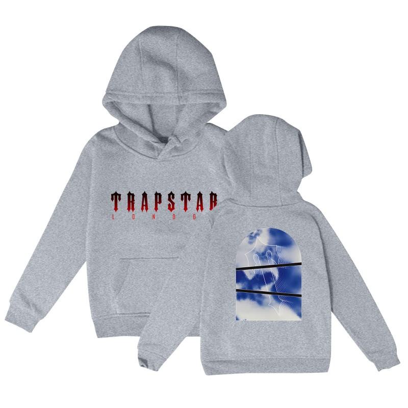 Unisex Letter Print Hooded Sweatshirt Loose Fit Long Sleeve Casual Pullover Winter