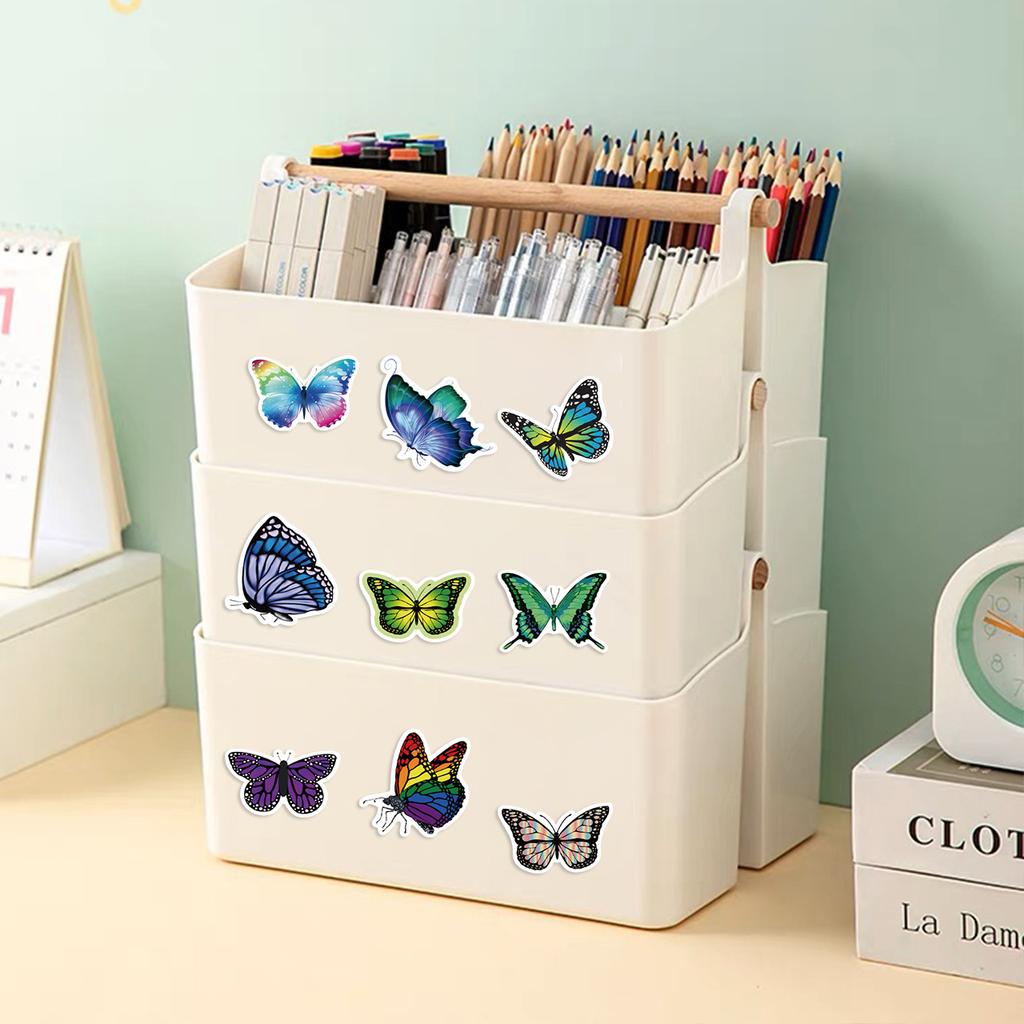 100-500pcs Butterfly Cartoon Graffiti Stickers DIY Phone Guitar Laptop Notebook Suitcase Waterproof Sticker Kids Toy