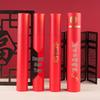Customizable New Year Red Couplets Tube with Printable Logo and Hot Stamping - Round Tube Packaging Box for New Year Goods