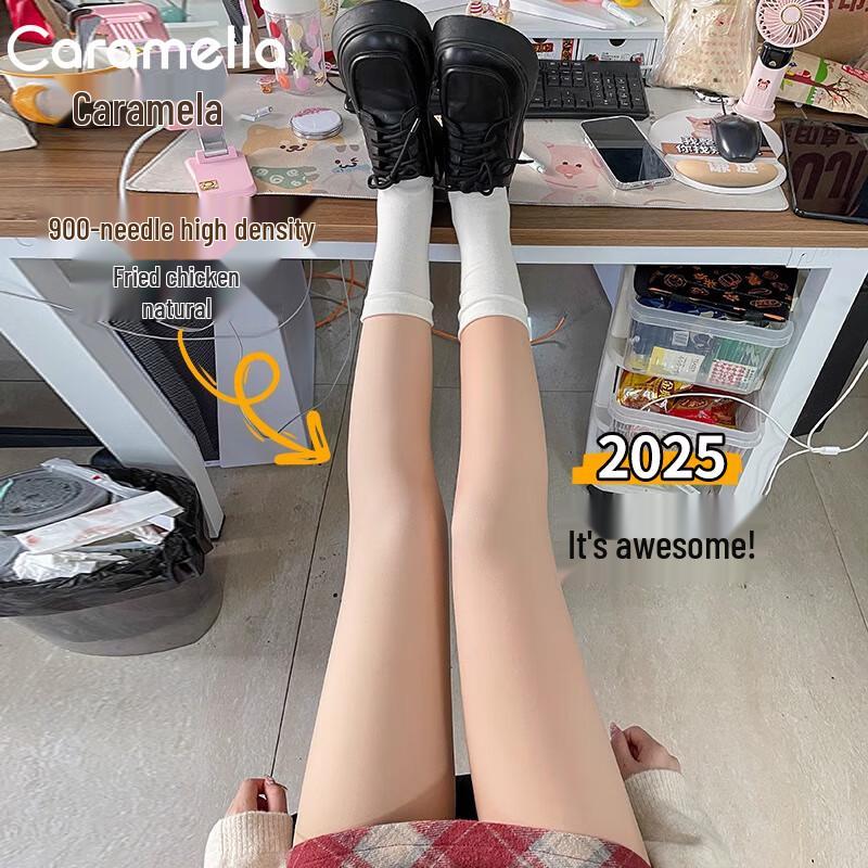 Caramella Women's Thermal Bare Leg Effect Tights