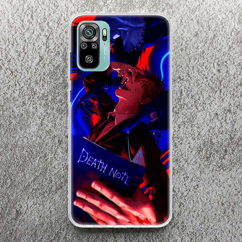 N-Note D-Death Yagami Light Soft Case for Xiaomi Redmi Note 10 9 9S 8 Pro 7 9T 5 Phone Shell Mi 11T 12T 10T 12 11 Lite 6X A3 Cov