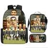Fast Delivery Skibidi Toilet Backpack Cross-border Fashion Backpack Retro Schoolbag Cartoon Backpack Three-piece Set