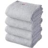 Imabari Towel Face Cotton 100 4-piece Set Ultra Thick Premium High-Quality Long Pile Soft Twist Yarn Gray Fluffy Quick-Dry Instant Absorption Made