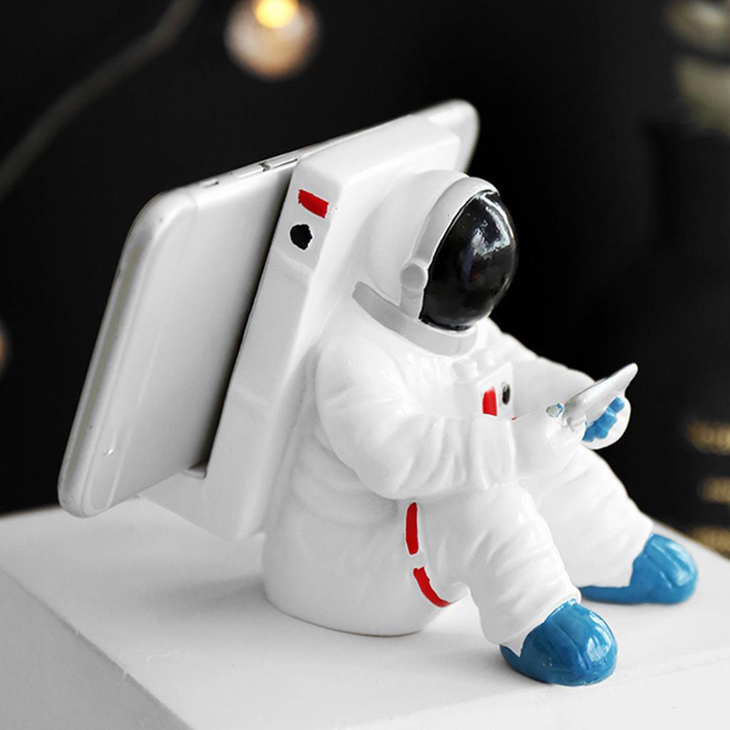 Astronaut Phone Holder Resin Unique Design Secure Support Spaceman Cell Phone Holder for Phone