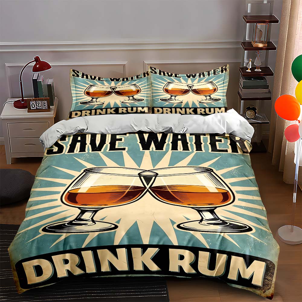 

Glasses, text, rays. Bedding Duvet cover sets Duvet covers Pillowcases gifts (1 * Duvet Cover 2 * Pillowcases, without duvet insert) 135x200cm