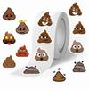 500 Stuks Grappige Poep Stickers Rol Vinyl Stickers Voor Scrapbook Journal Laptop Bumper Skateboard Waterflessen Computer