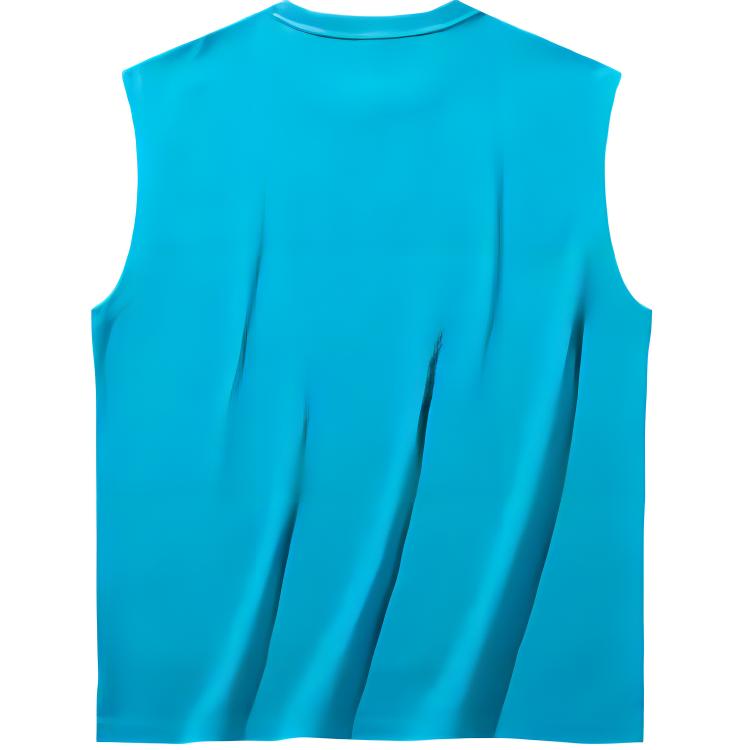 Anta Loose Fit Letter Breathable Basketball Vest Men tops Fantasy-Blue 952511102-3
