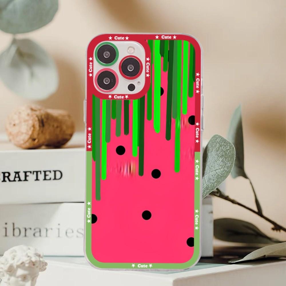 Watermelon Pattern Phone Case For Samsung S 20 21 22 23 Lite Plus Ultra Clear Mobile Cover Funda