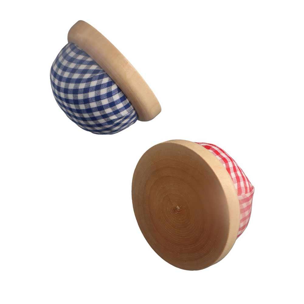 DIY Craft Wood Bottom Needlework Storage Pin Cushion Sewing Accessories Needle Pillow Needle Holder